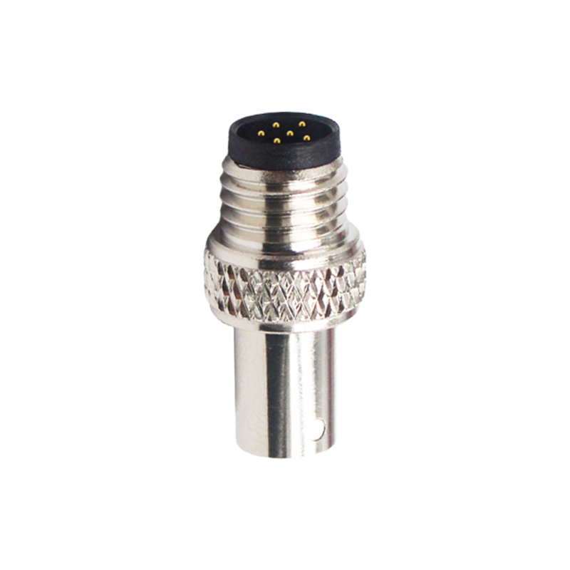 M8 6pins A code male moldable connector with shielded